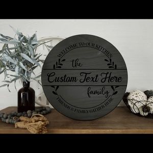 Personalized wood signs